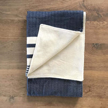 Cargar imagen en el visor de la galería, Turkish Hamam Bath Denim Blue - Jao Brand
